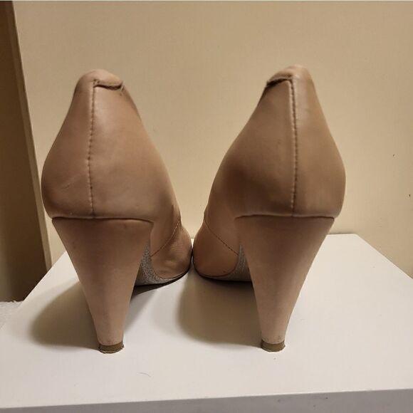 Jeffrey Campbell Ibiza Last "Lane" Beige Soft Leather Pumps sz.9 MSRP $145 - Picture 7 of 9
